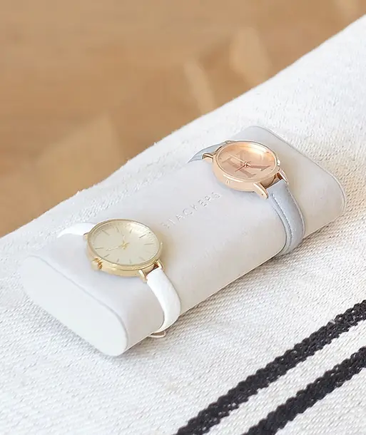 Grey Velvet Watch & Bracelet Pad