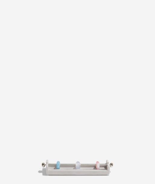 Grey Velvet Charm Bar