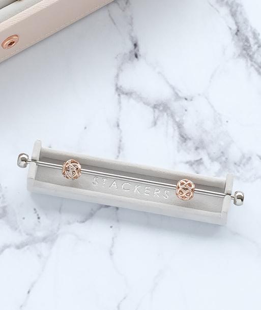 Grey Velvet Charm Bar