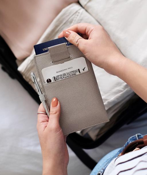 Taupe Passport Sleeve