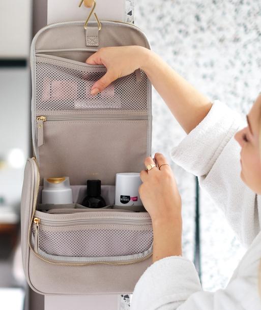 Taupe Hanging Washbag