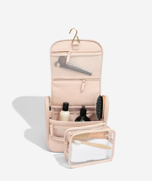 Blush Pink Hanging Washbag