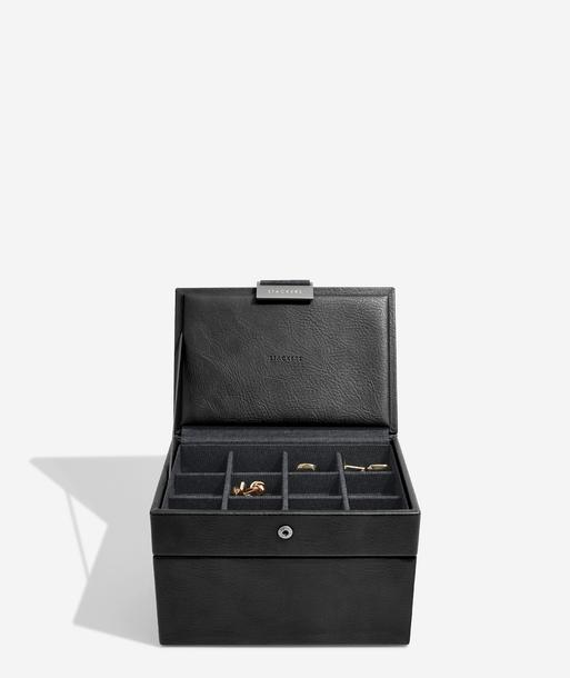 Black Mini Watch & Cufflink Box