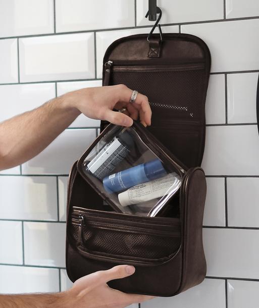 Brown Hanging Washbag