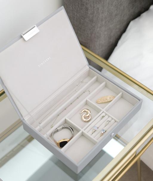 Pebble Grey Classic Jewellery Box Lid