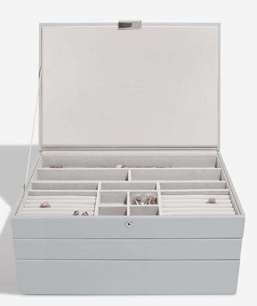 Pebble Grey Supersize Jewellery Box