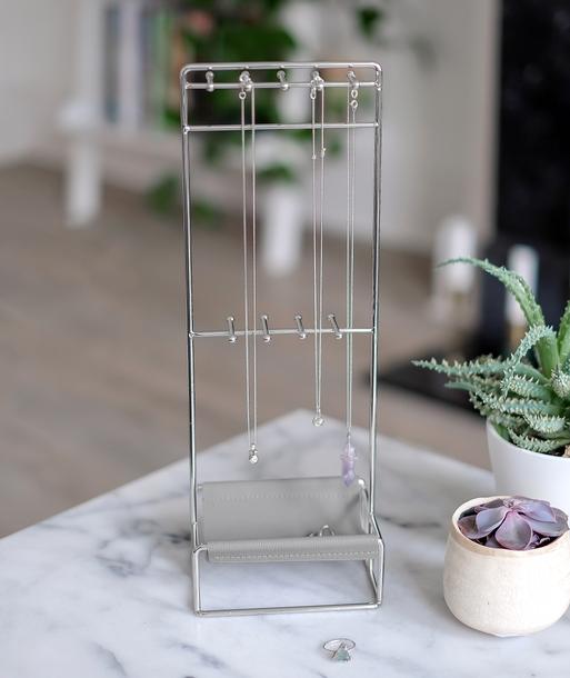 Pebble Grey Scoop Jewellery Stand