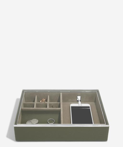 Olive Green Valet & Acrylic Lid