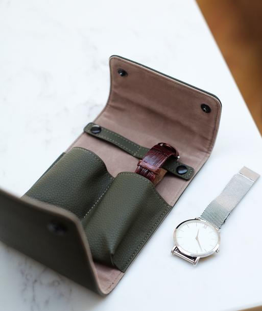 Olive green Double Watch Wrap