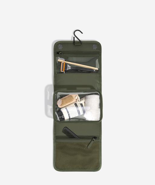 Olive Green Small Hanging Washbag