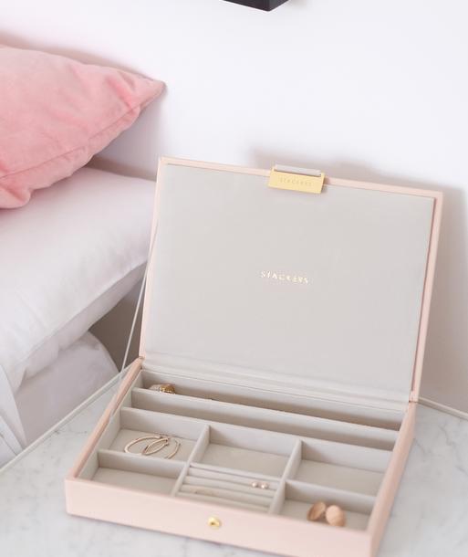 Blush & Champagne Gold Classic Jewellery Box Lid