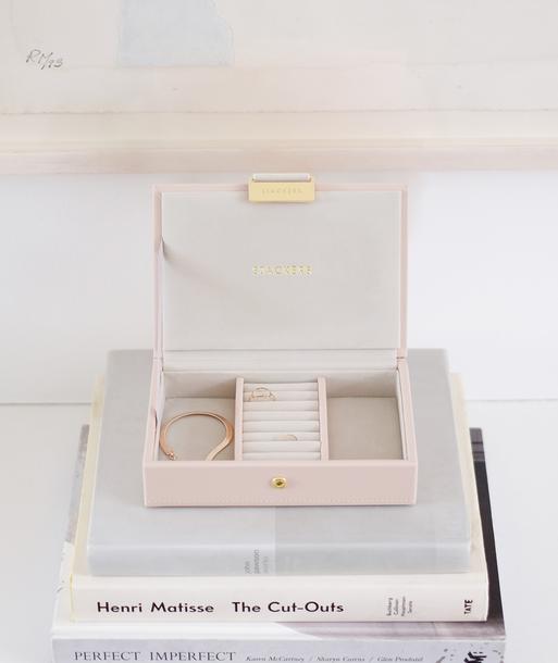 Blush & Champagne Gold Mini Jewellery Box Lid