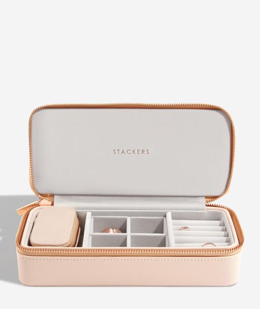 Blush Large Zipped Jewellery Box