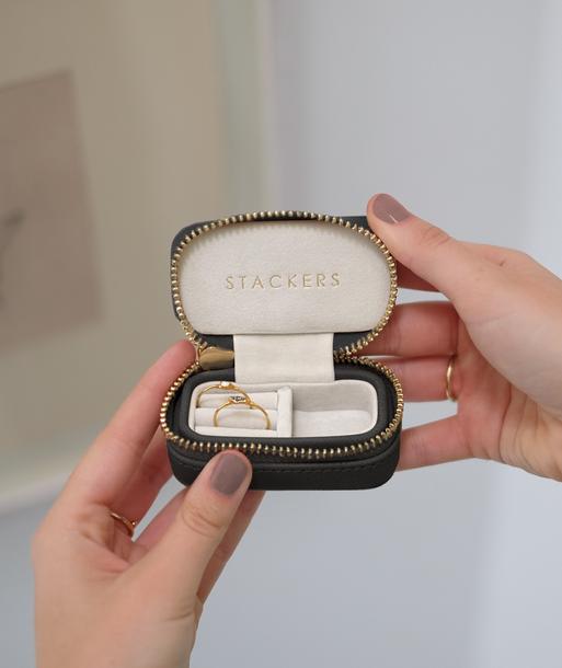 Black Petite Zipped Jewellery Box