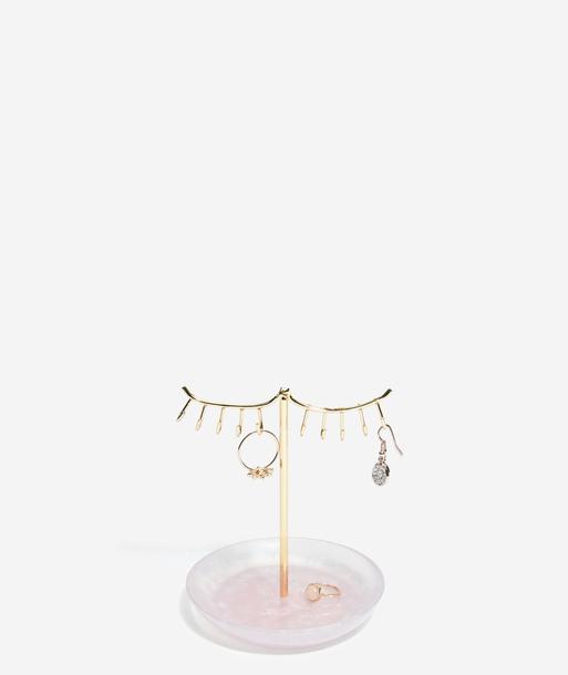 Rose Quartz 10-Hook Eyelash Jewellery Stand