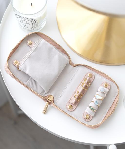 Blush Compact Jewellery Roll