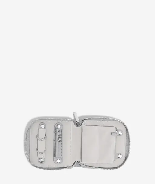 Pebble Grey Compact Jewellery Roll