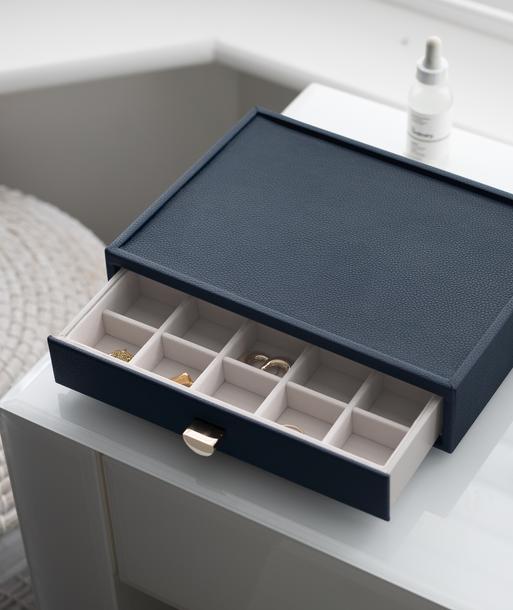 Navy Pebble Classic Trinket Drawer Layer