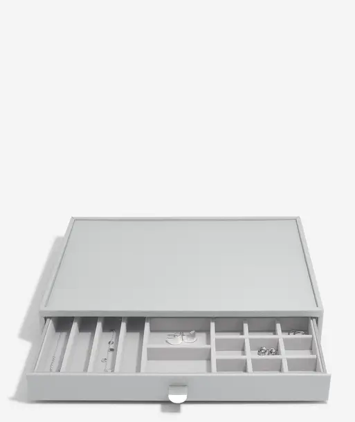 Pebble Grey Supersize All In One Jewellery Drawer Layer