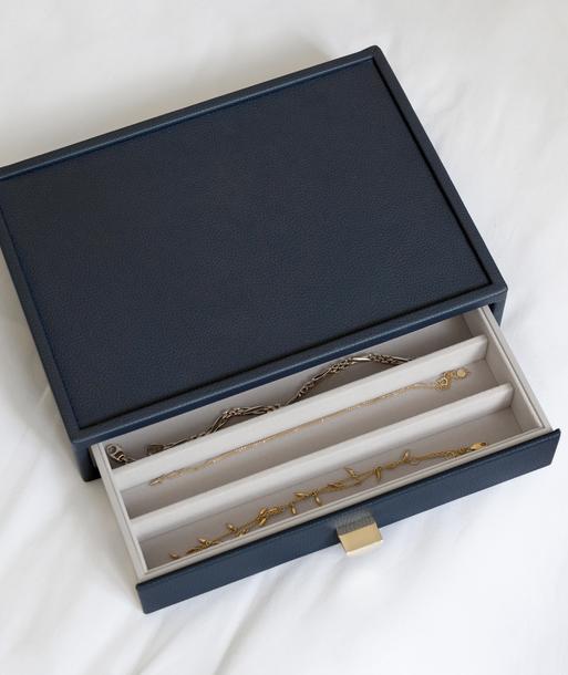 Navy Blue Classic Necklace Drawer Layer