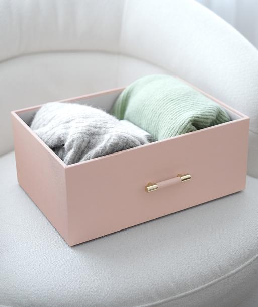 Blush Pink Storage Box with Handle