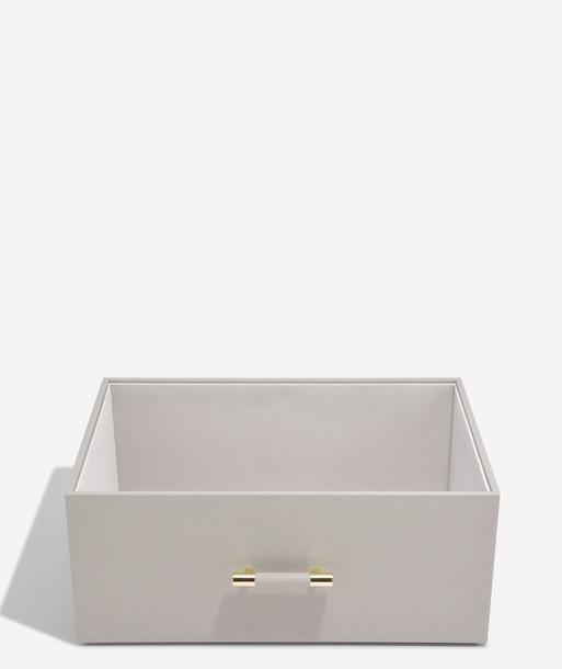 Taupe Storage Box with Handle