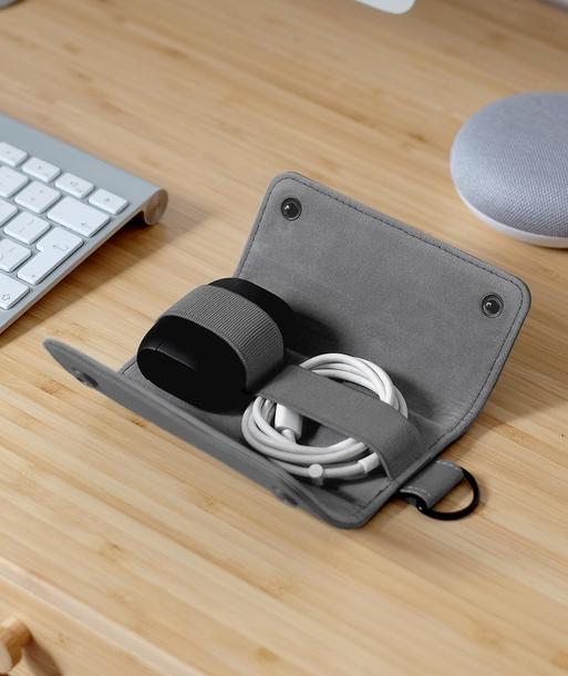 Slate Grey Compact Cable Tidy