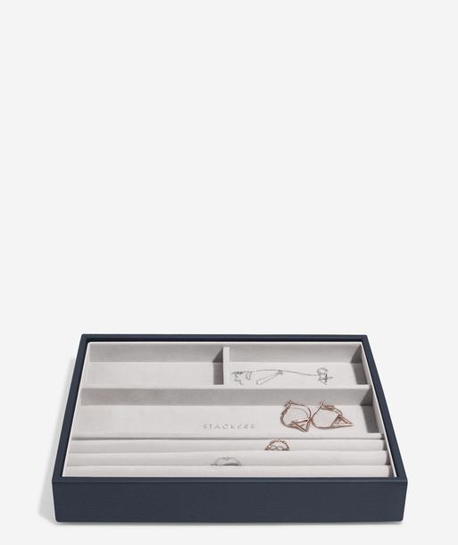 Navy Blue Classic Ring & Bracelet Layer