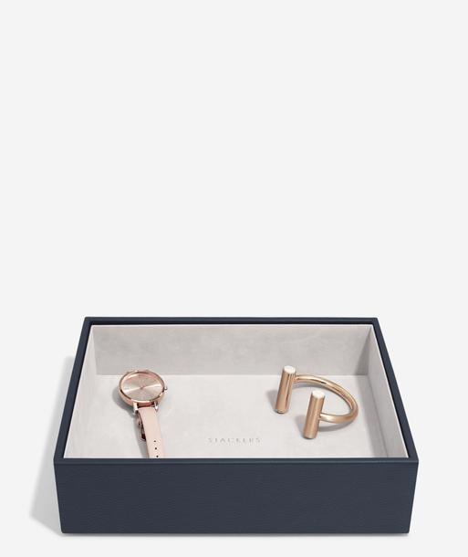 Navy Pebble Classic Chunky Jewellery Layer