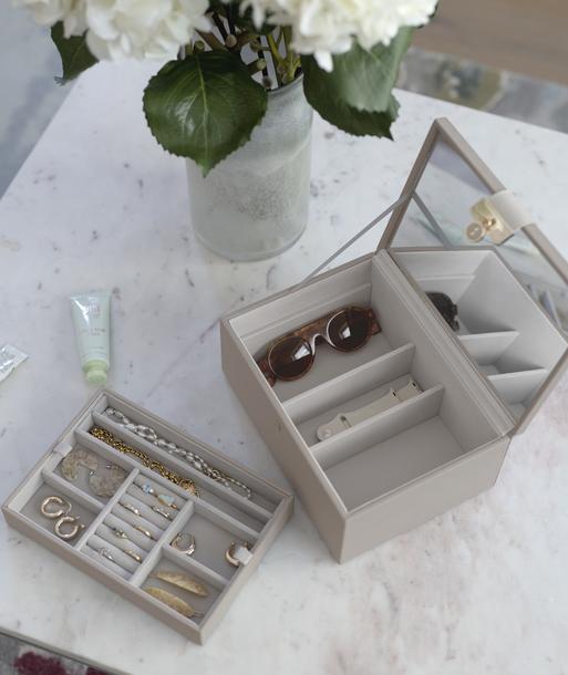 Taupe Luxury Classic Jewellery Box