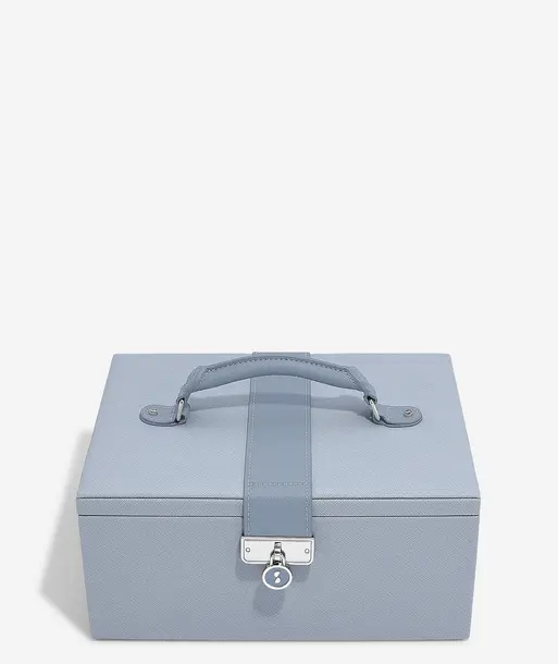 Dusky Blue Luxury Classic Jewellery Box