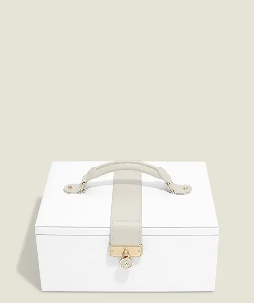 Pebble White Luxury Classic Jewellery Box