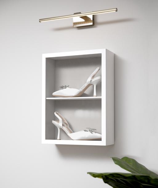 White Shoe Glass Display Frame