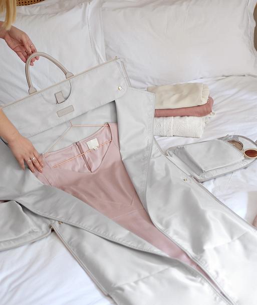 Taupe Zipped Garment Bag