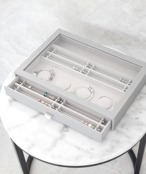 Pebble Grey Supersize Bracelet Display Drawer