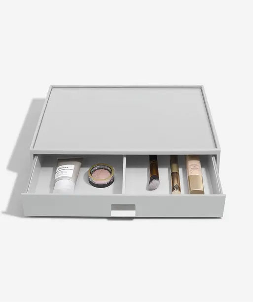 Pebble Grey Supersize Makeup Drawer