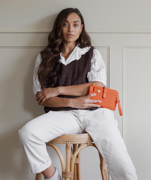 Orange Large Purse