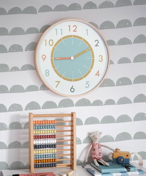 Tell The Time Wooden Wall Clock