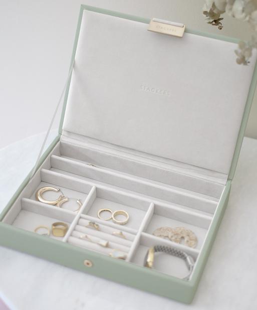 Sage Green Classic Jewellery Box Lid