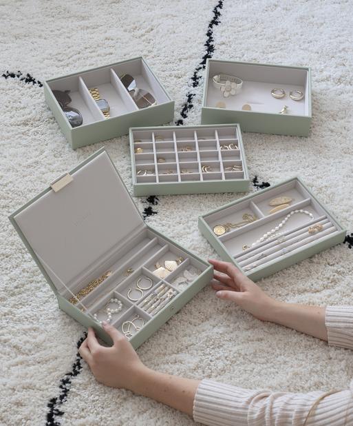 Sage Green Classic Jewellery Box Set of 5
