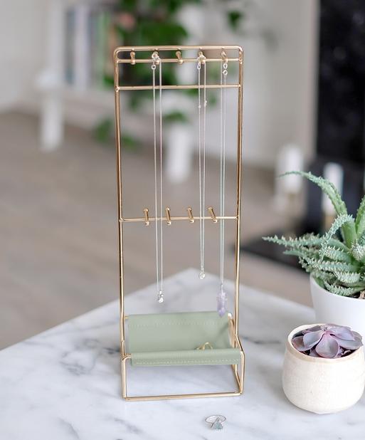 Sage Green Scoop Jewellery Stand