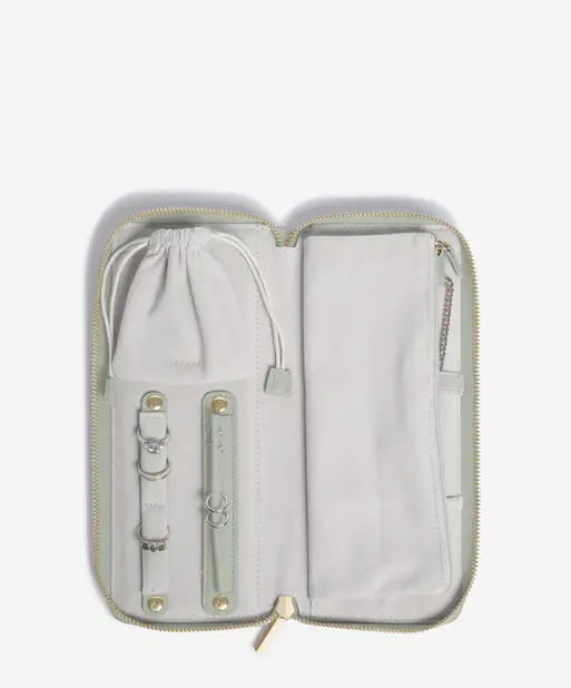 Sage Green Jewellery Roll