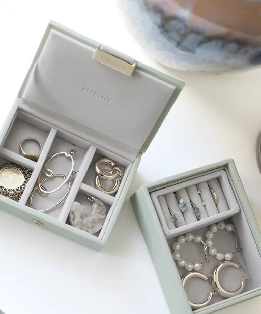 Sage Green Micro Jewellery Box