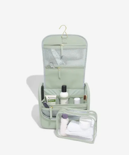 Sage Green Hanging Washbag