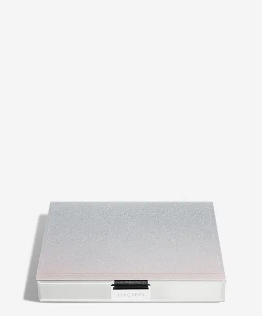 Pink Glass Classic Jewellery Box Lid - Imperfect lining