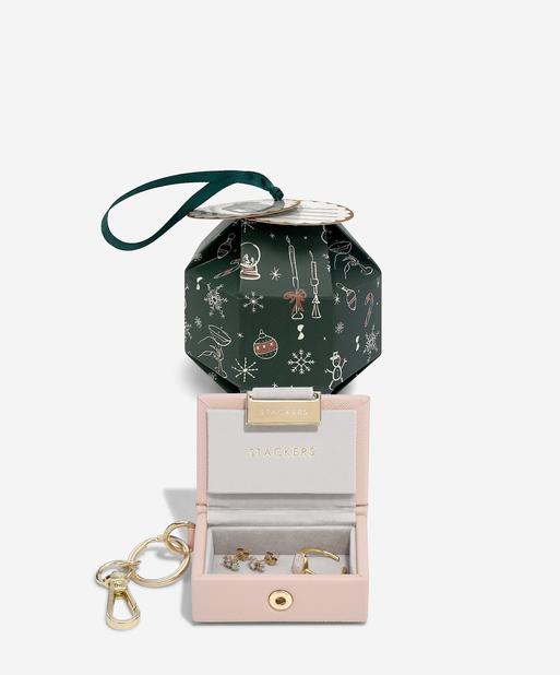 Blush Pink Nano Jewellery Box Keyring Bauble