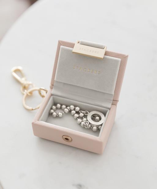 Blush Pink Nano Jewellery Box Keyring Bauble