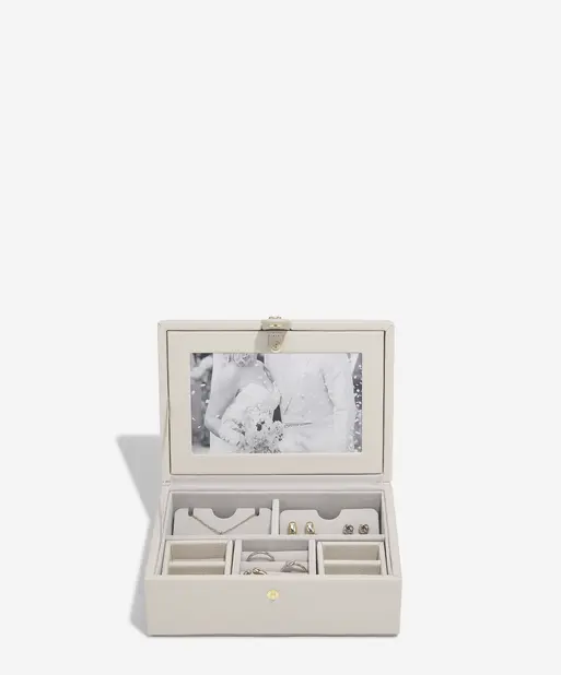 Oatmeal Luxury Photo Jewellery Box