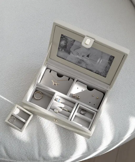 Oatmeal Luxury Photo Jewellery Box