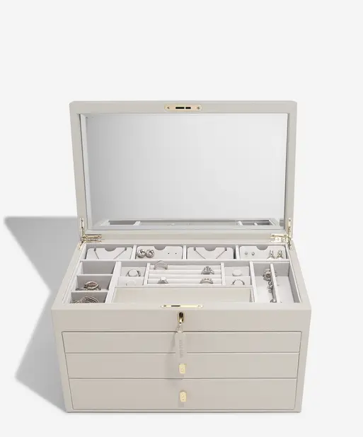 Oatmeal Large Luxury Jewellery Box